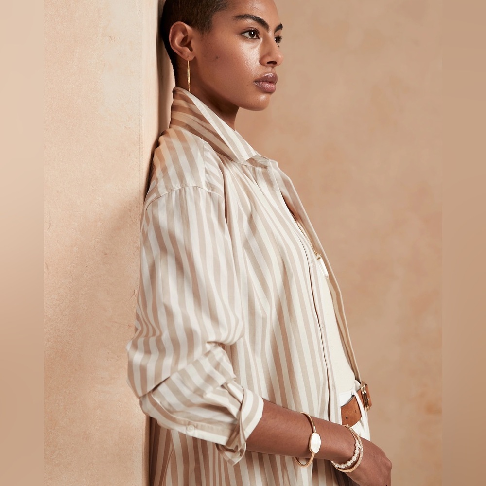 NWT Banana Republic Factory Oversized Cotton Shirt